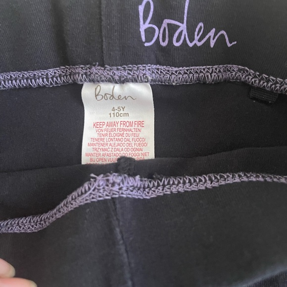 Mini Boden Capris Black Leggings 4-5 years - Picture 2 of 3